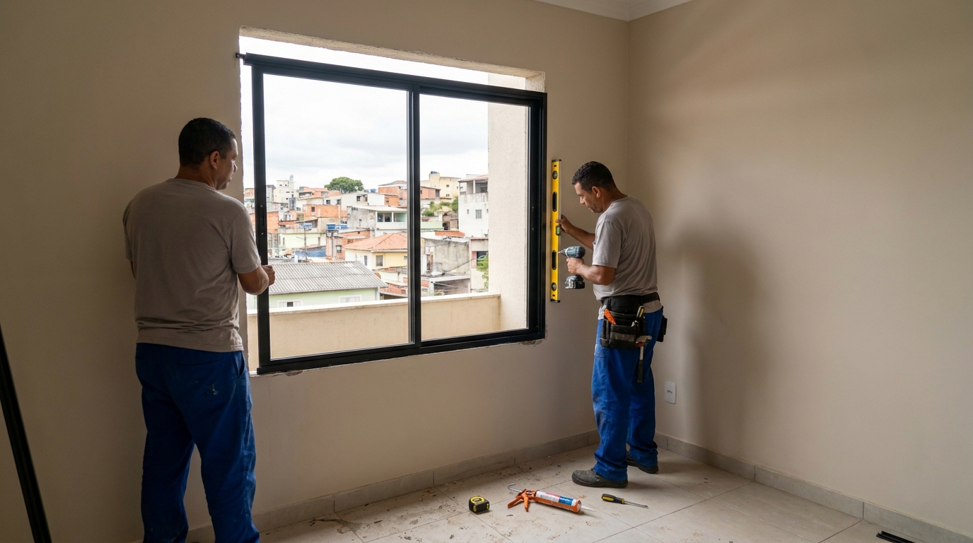 Fechamento de Ambientes na Cidade Nova I, Indaiatuba‑SP