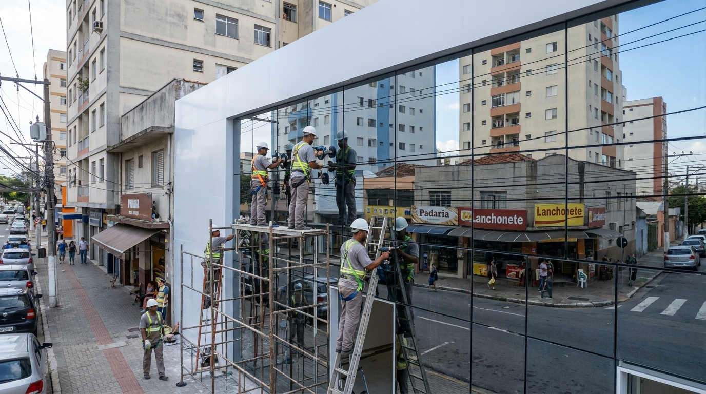 Fechamentos em Vidro no Jardim Colonial, Indaiatuba‑SP