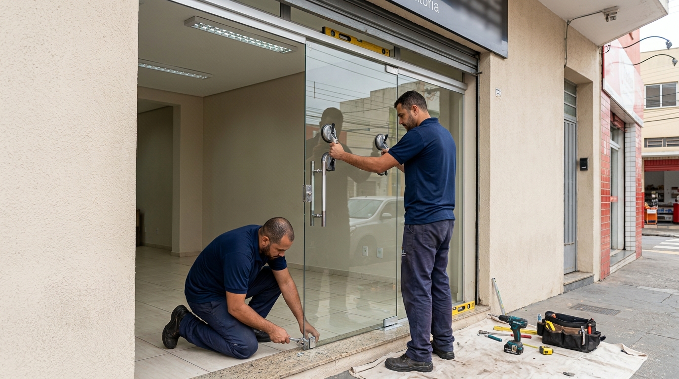 Portas Residenciais e Comerciais na Cidade Nova, Indaiatuba‑SP